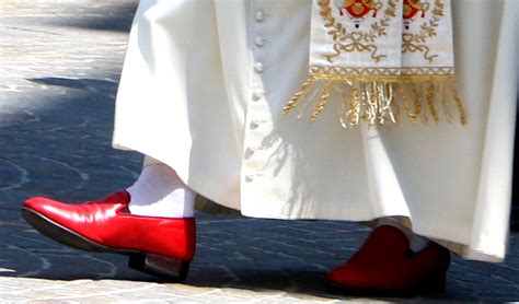 pope benedict red prada shoes|pope benedict red shoes meaning.